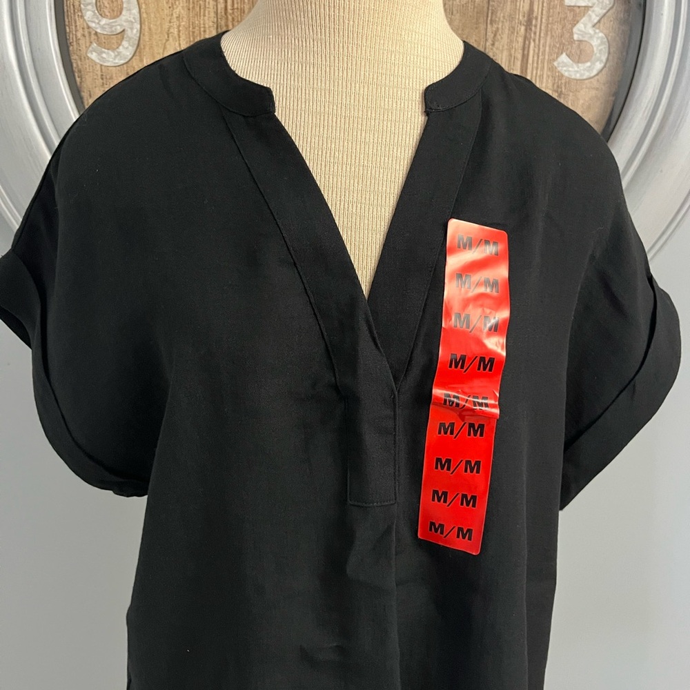 🔥224–NWT RACHEL Rachel Roy Black Blouse